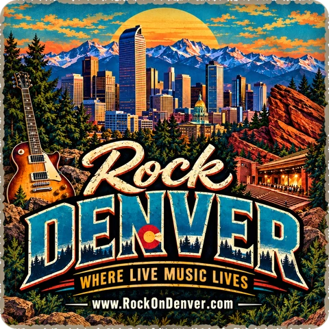 Rock Denver — coaster logo