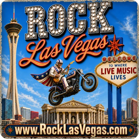 Rock Las Vegas — coaster logo