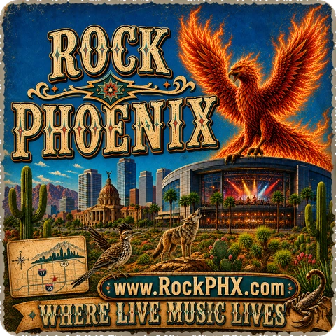 Rock Phoenix — coaster logo